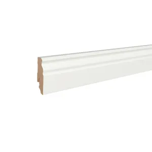 loh floors Hamburger Profil Fußleiste 60mm 9003 Weiß