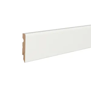 loh floors Fußleiste glatt weiß 80mm 9003