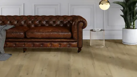 Raumbild Ambiente – vivafloors Eiche 5004 Vinylboden für gemütliche Atmosphäre