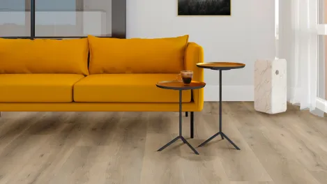 vivafloors Vinylboden für Küche und Speiseraum mit Eiche 6810 Dekor - Raum-Perspektive