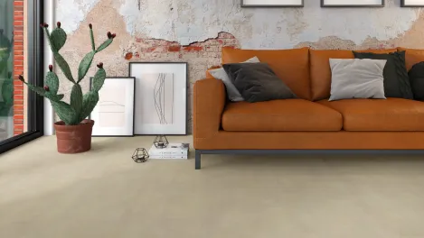 Raumbild Ambiente - Vivafloors Vinylboden Fliesenoptik 1410 zum Klicken